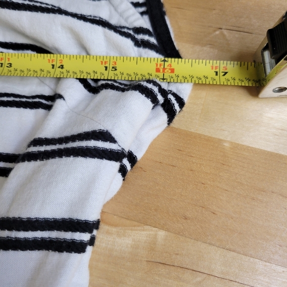 Tommy Hilfiger Black And White  Striped Summer 100% Cotton Jersey Dress Size 6 - Picture 10 of 15